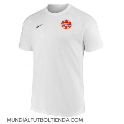Camiseta Canadá Segunda Equipación Replica Mundial 2022 mangas cortas